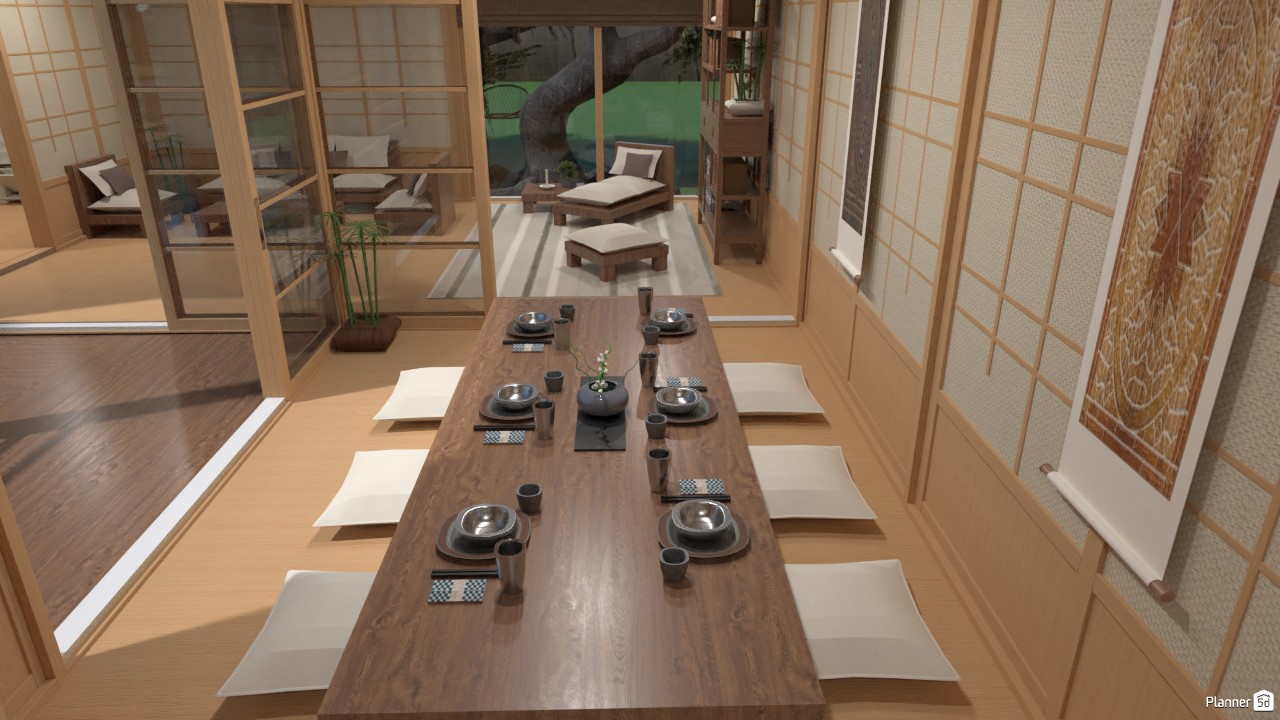 Casa estilo japonés.. (comedor) #4019465 by Hall Pat