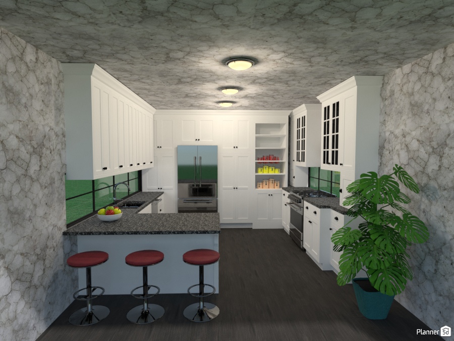 kitchen with under cupboard windows 2037348 by Joy Suiter image