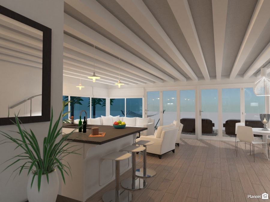 Beach House #2169629 by Jim