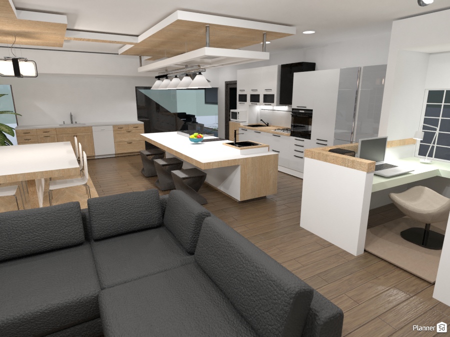 Kitchen/Living space #2303846 by Big calves Daudin