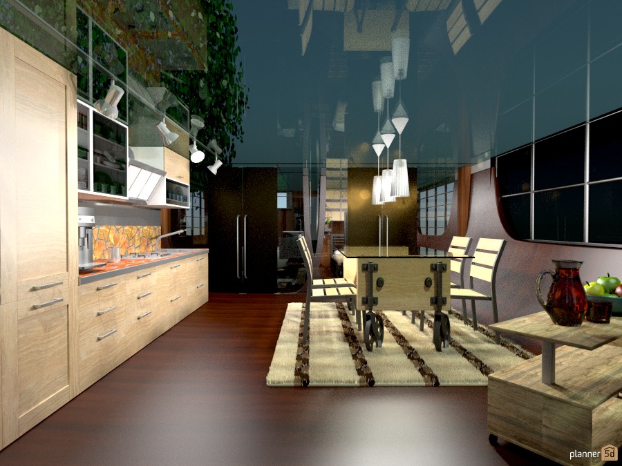 Studio - Living w/Kitchen #812353 by Micaela Maccaferri