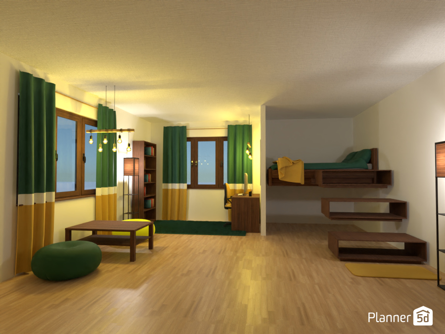 green and yellow bedroom #9937044 by Ellen