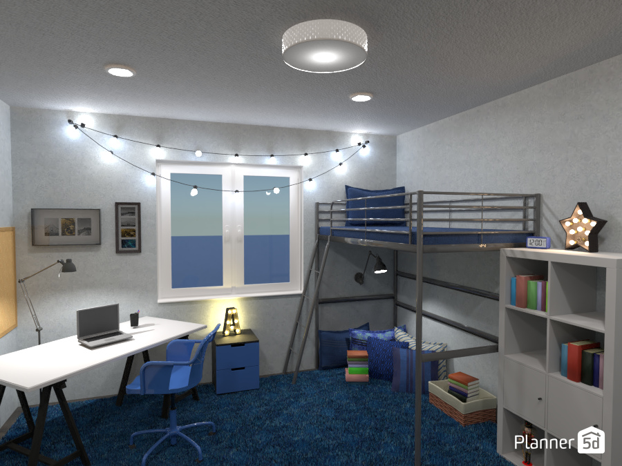 Blue Children's Bedroom - Design Battle Entry #6465118 by Valerie