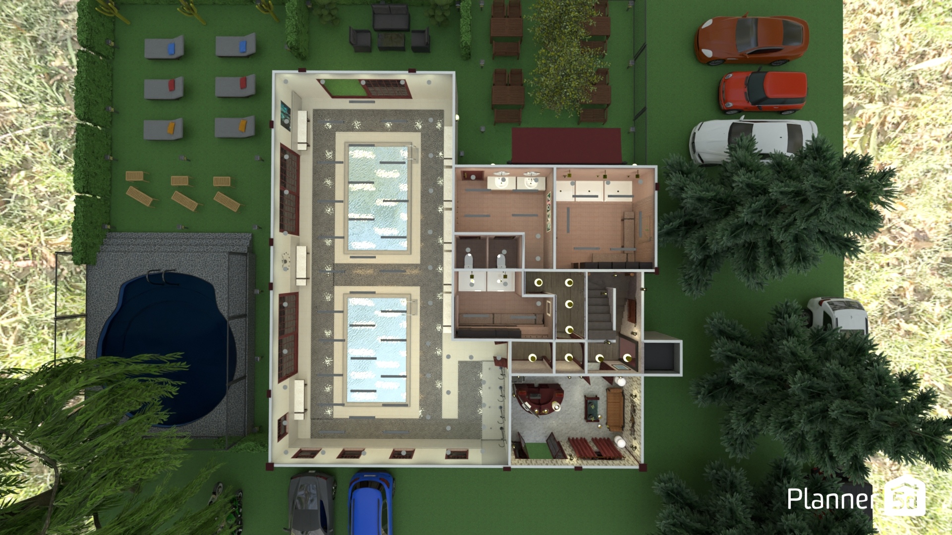 plano de planta baja de centro deportivo #25281220 by Yolanda Infante Garrido