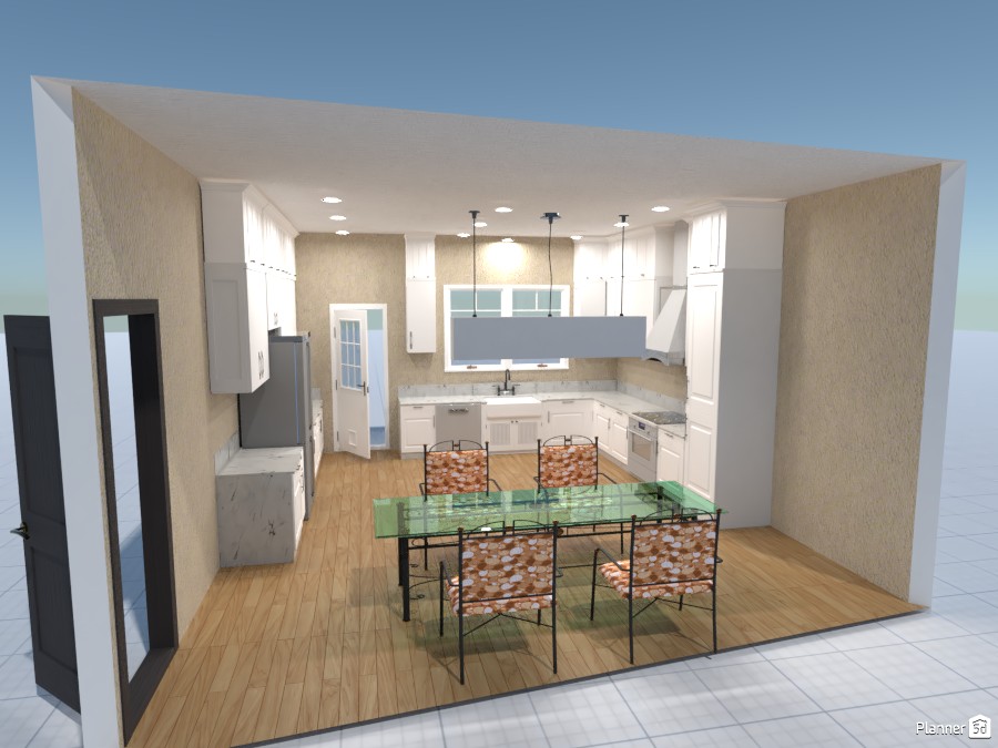 Kitchen remodeled, first draft, alt 3877257 by Raymond Husser image