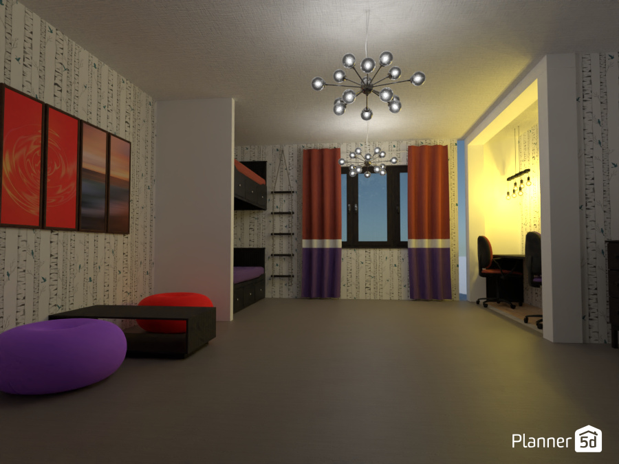 Twin Girl Bedroom #9930368 by Ellen