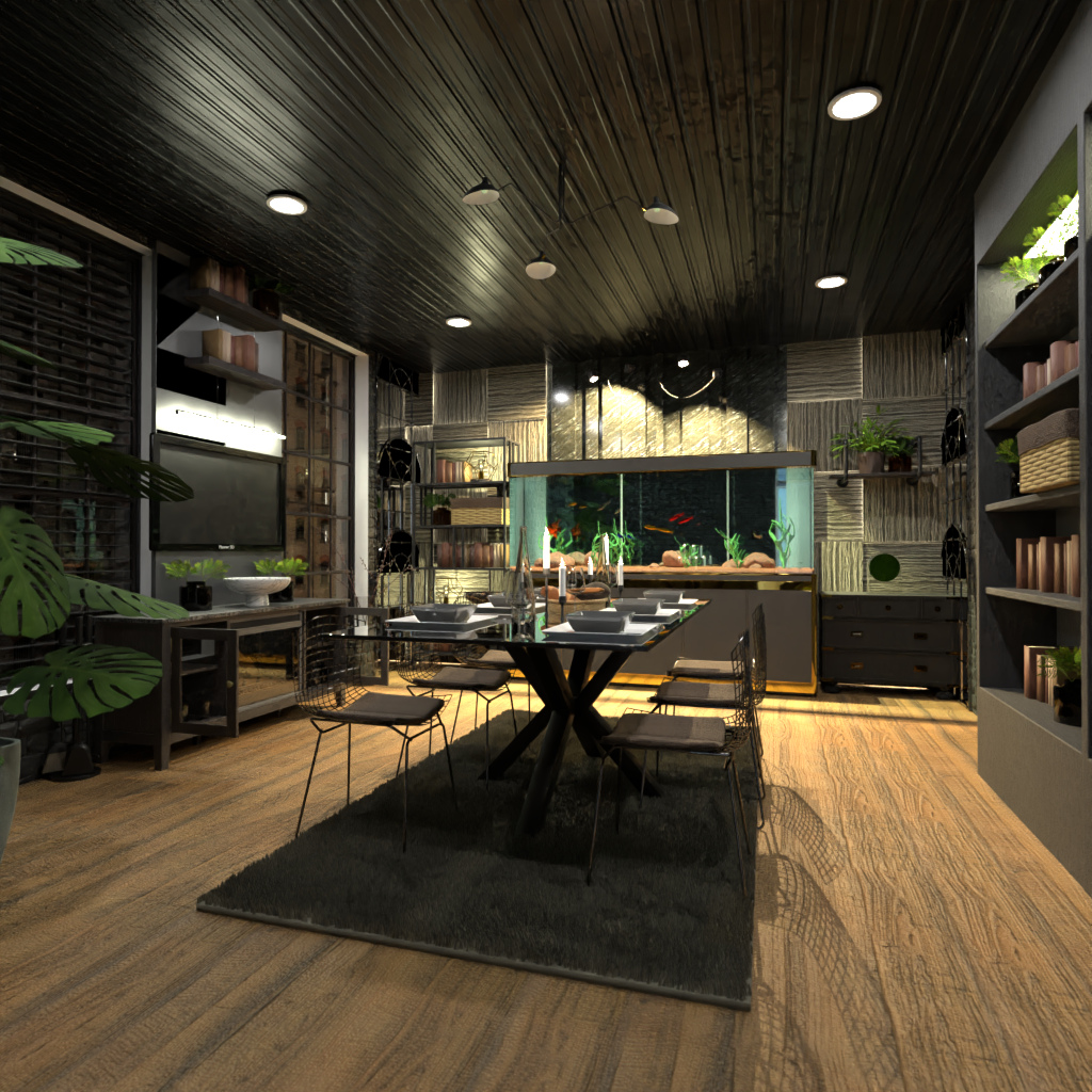 Industrial dining room #12653543 by Editors Choice