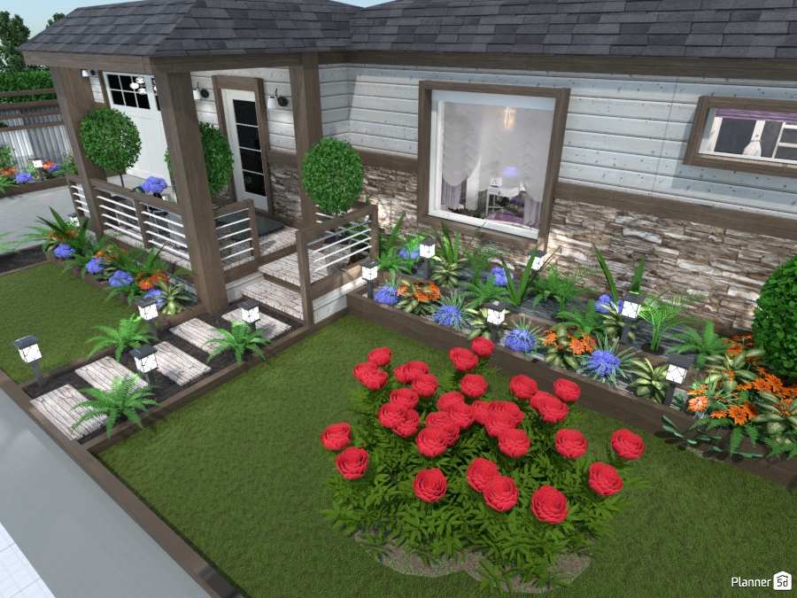 Family home landscape and front entrance weatherboard #2364697 by Wilson