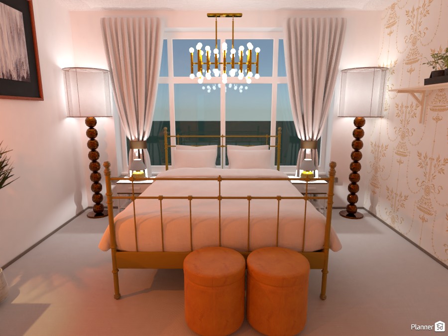White and gold interior copy 3630459 by - image