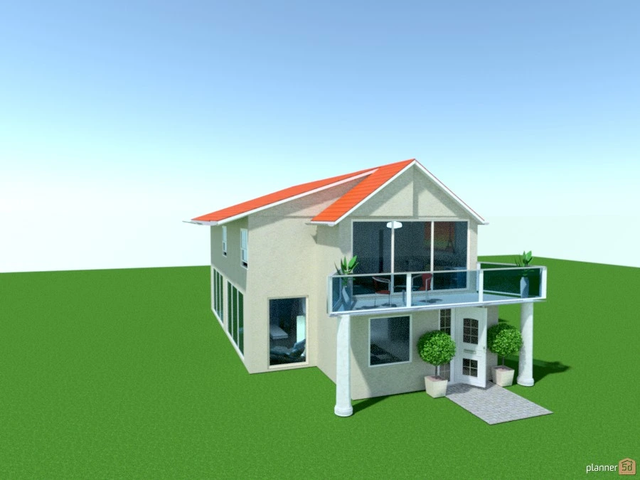 Two-story house #47836 by Beatriz Zambrano