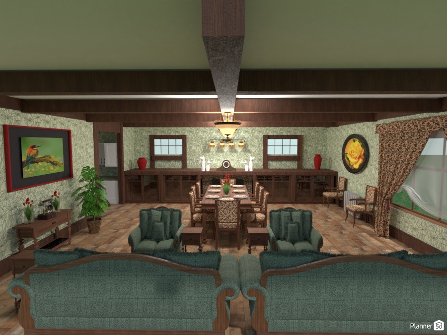 craftsman remodel living n dining #2084328 by Joy Suiter