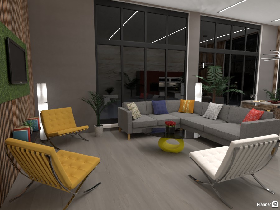 PENTHOUSE KITCHEN-LIVING ROOM #4201342 by Didi