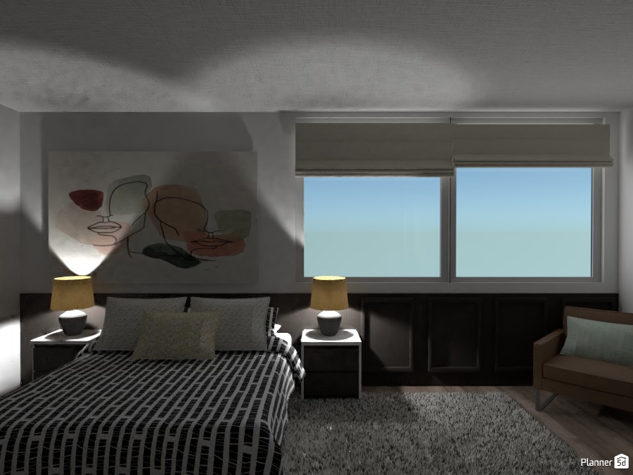 Scandinavian Master Bedroom #3290024 by Isabel