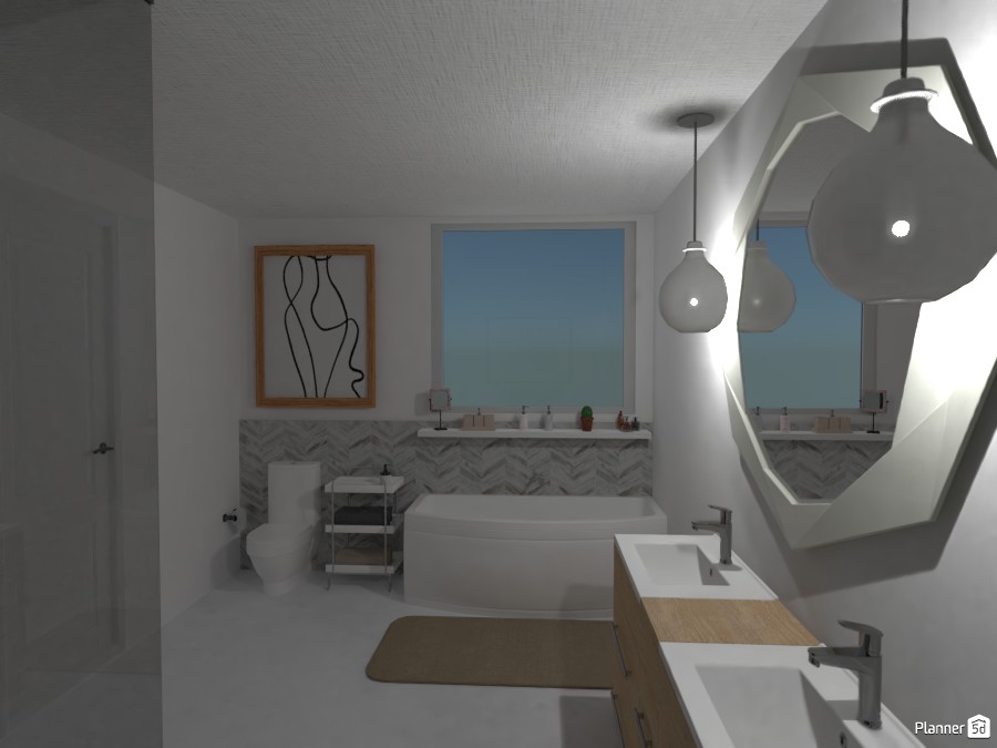 Scandinavian Master Bathroom #3290026 by Isabel