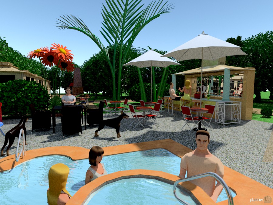 Camp Grounds Pool #1003902 by Victoria Schwartz