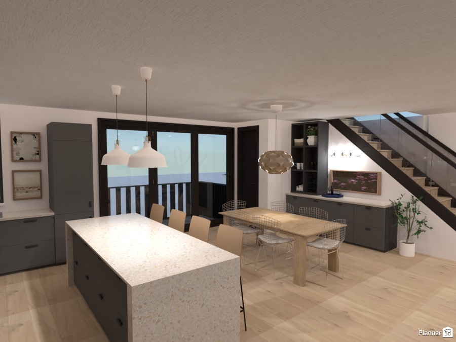 Single Family Home: Kitchen and Dining Room #4224976 by Isabel