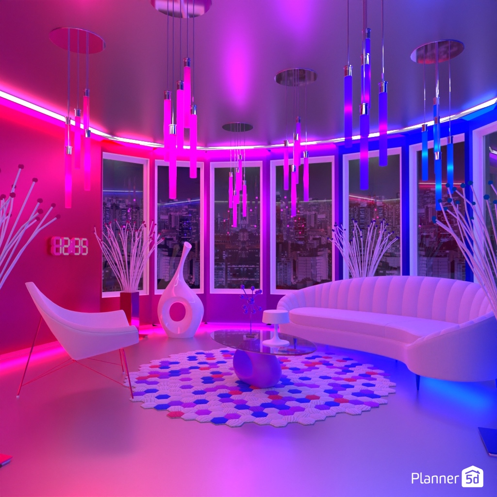 Futuristic Living Room #33810776 by Editors Choice