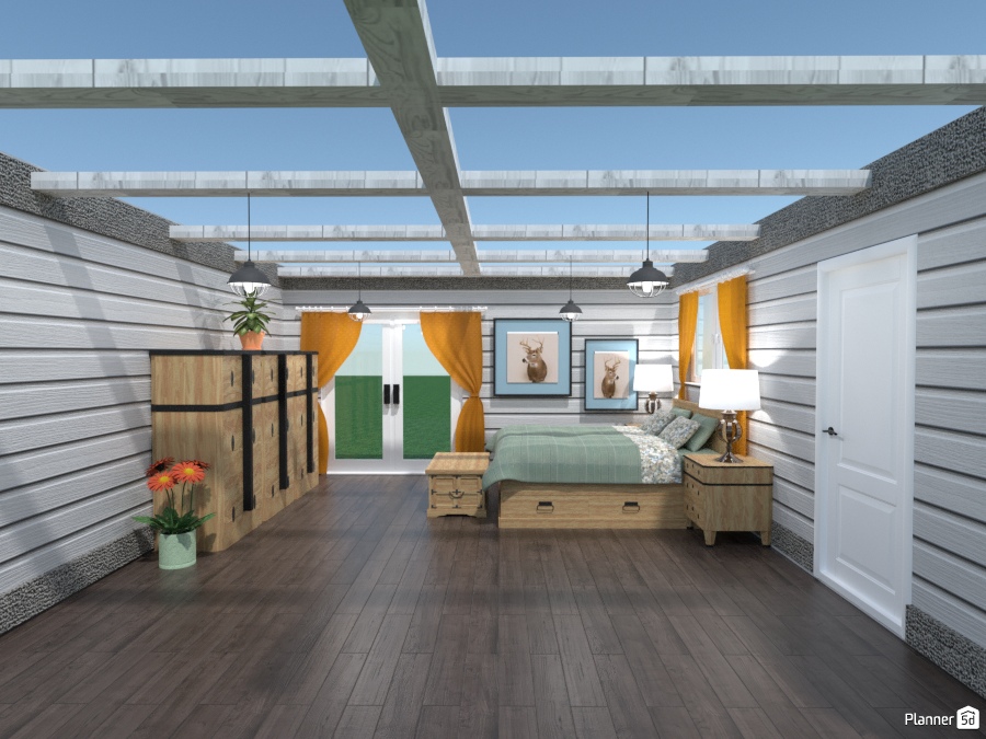 hunting lodge with skylight ceiling #1946957 by Joy Suiter