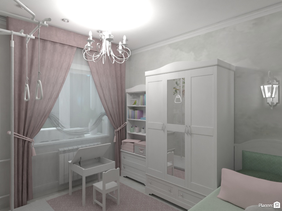 Детская для девочки 9m2 #2439747 by Алиса в Зазеркалье