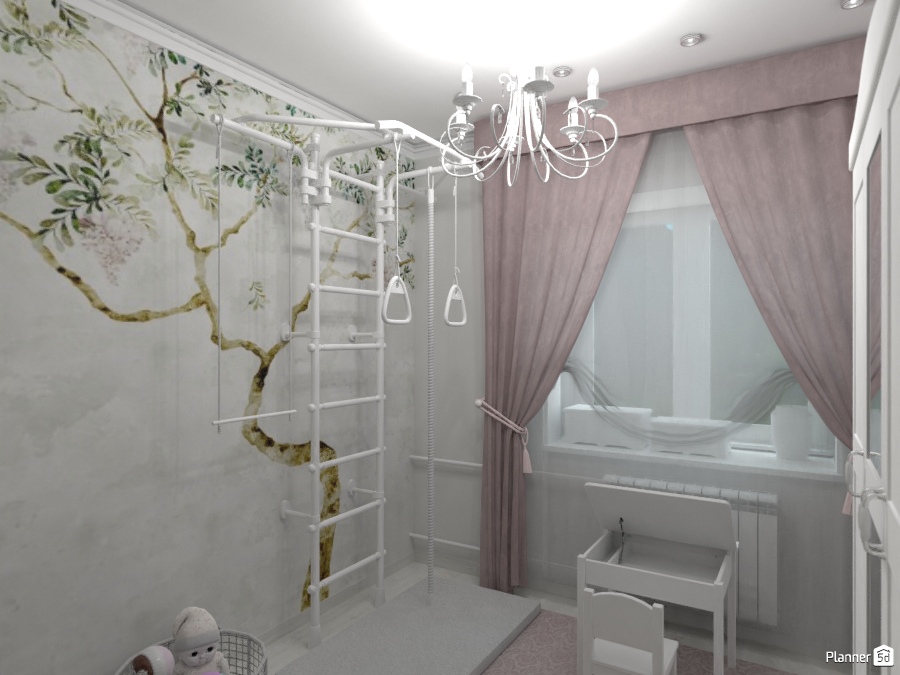 Детская для девочки 9m2 #2439748 by Алиса в Зазеркалье