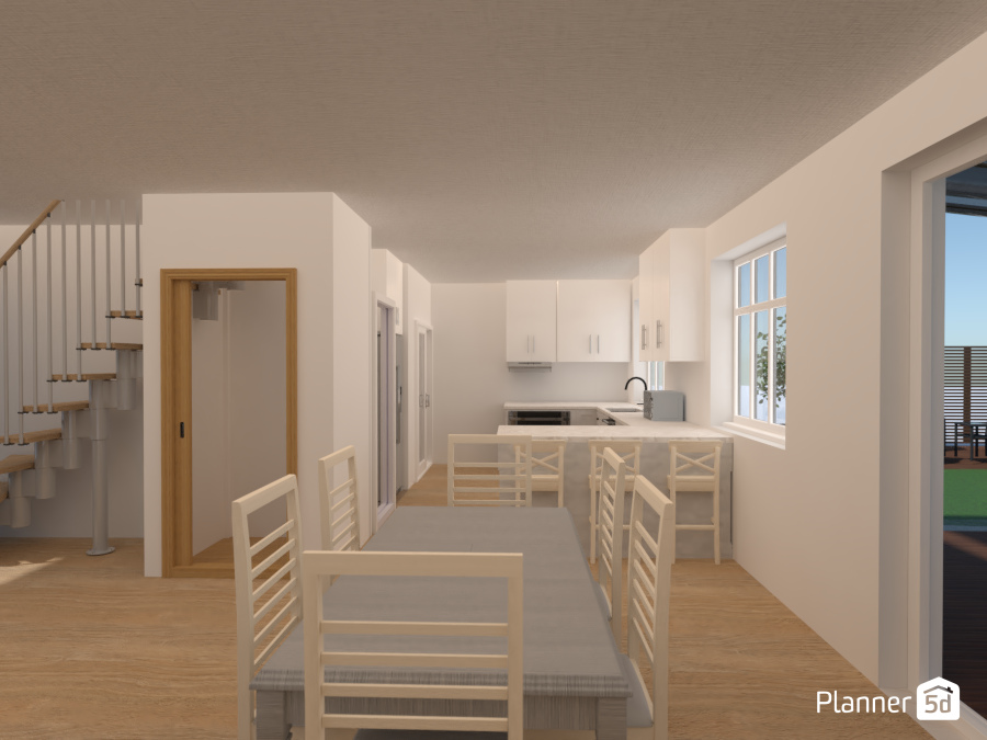 Open plan dining and kitchen #7182190 by Darren Vorster