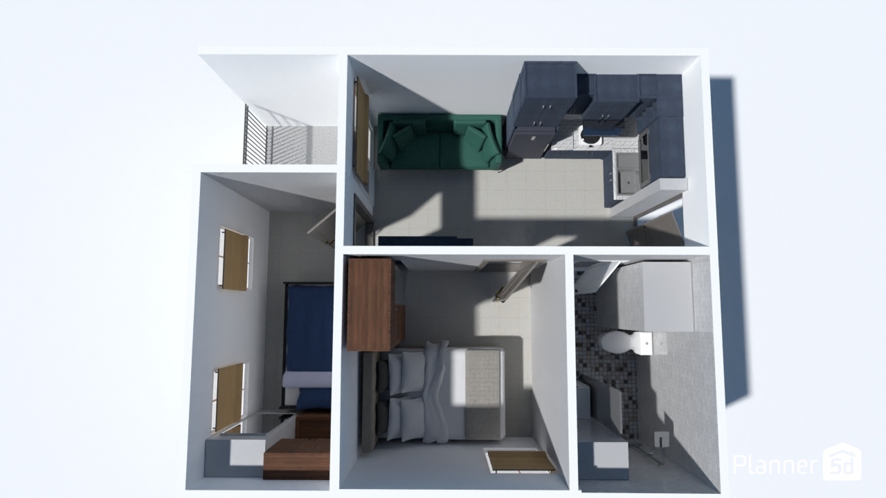 Desain Emerald 2 Bedroom Mrs SRI #24620592 by Berry Hutomo