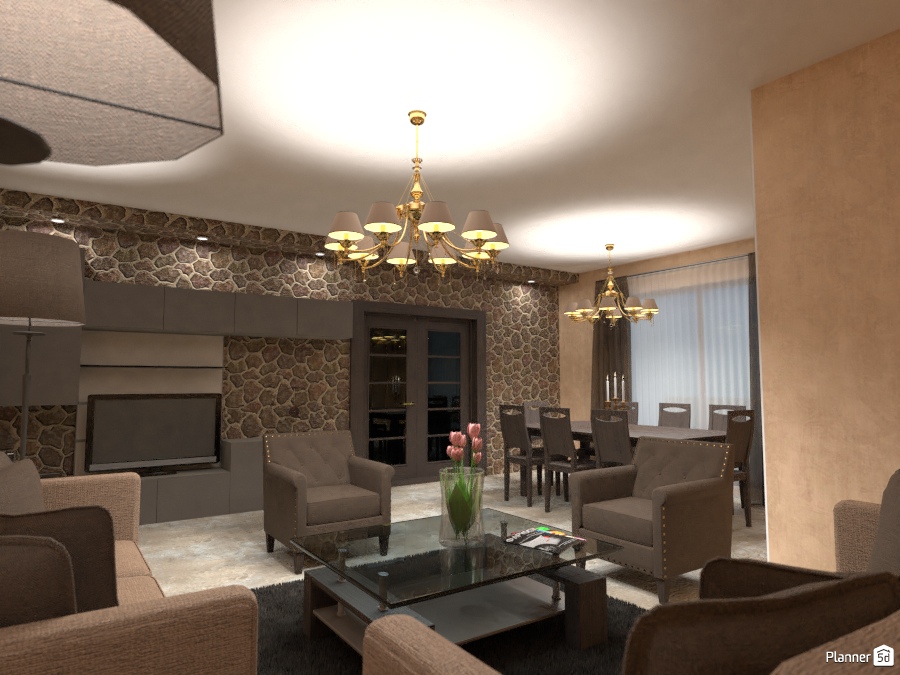 Cozy Living with Dinning #2234549 by Mohimen Atrees