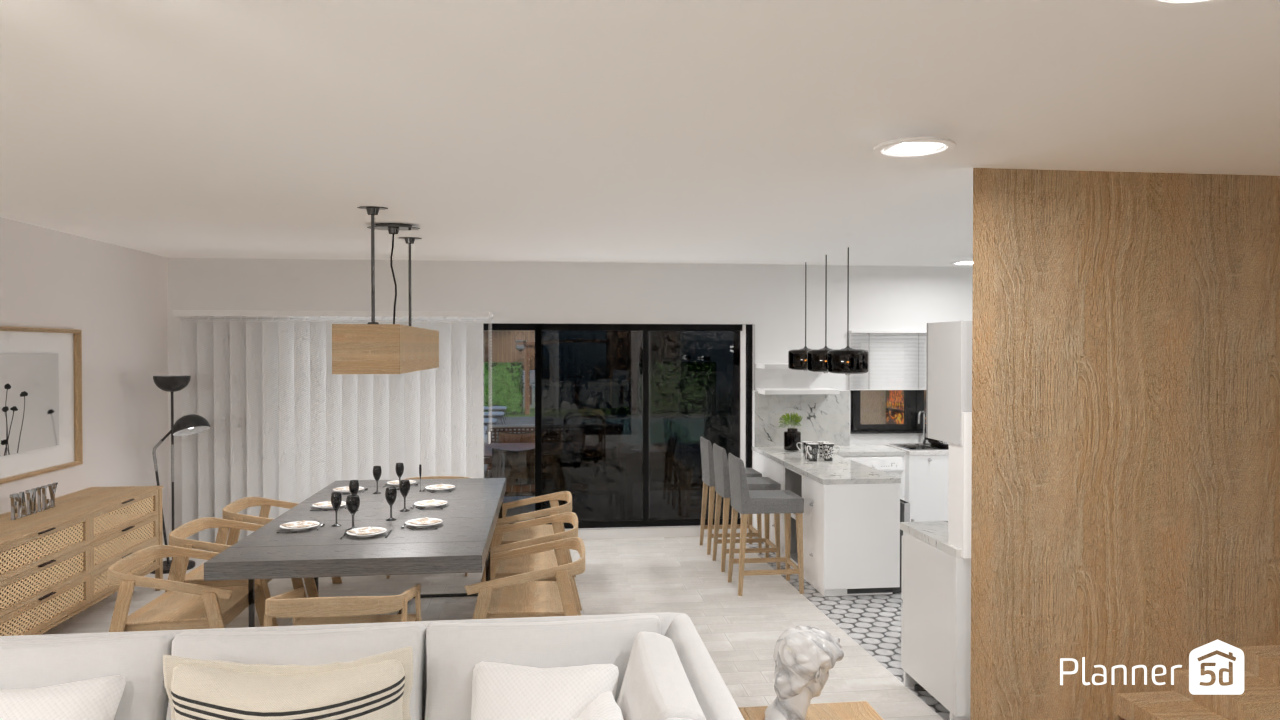 LIVING COMEDOR DE MIRIAM #13716647 by Eugenia Cristina Boccanera-Domos Decoracion Holistica