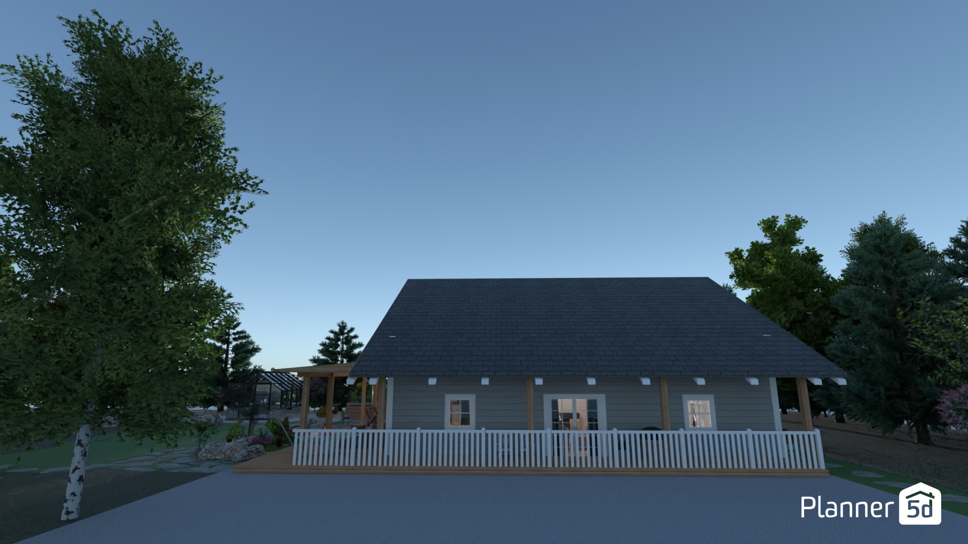 idee-alter-Gr-V 3 mit Garten #23464287 by Corin K