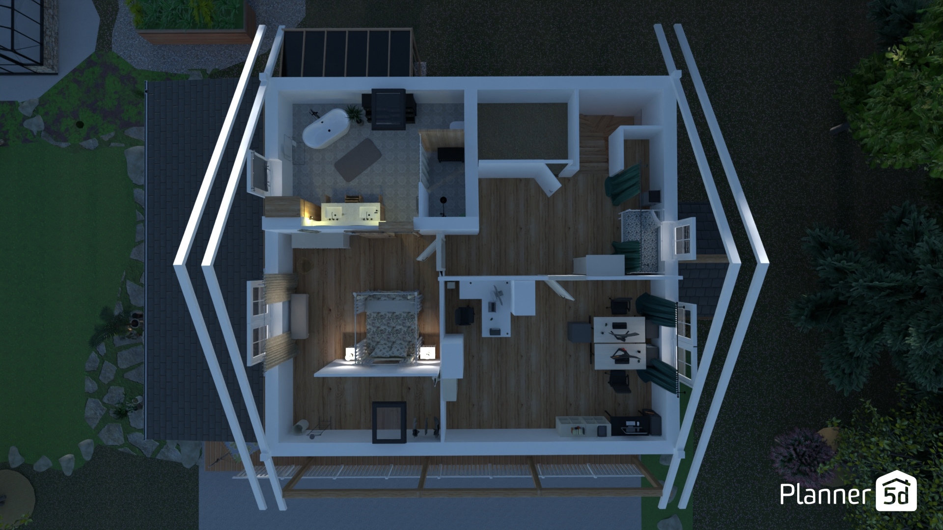 idee-alter-Gr-V 3 mit Garten #23464403 by Corin K