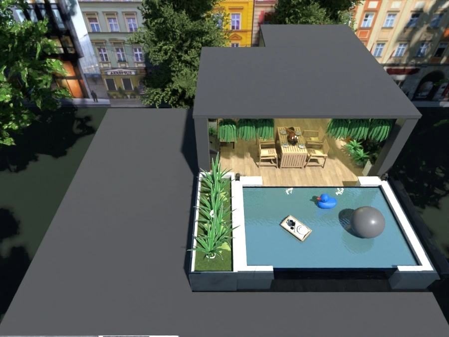 Modern Minimalistic House with rooftop #3064684 by ZACKY DESIGNER