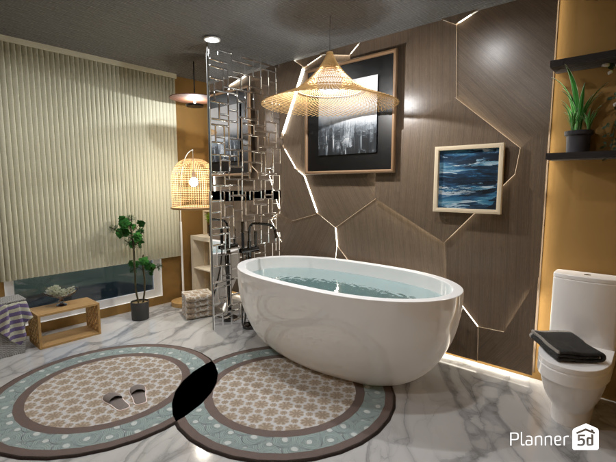 Biophilic Bathroom (Design Battle) #13131047 by LIXx