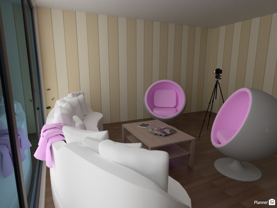 cute pink girl lounge area 1571139 by madie00001 image