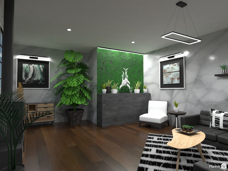 Jungle Living Room #4685432 by Ofi Lee