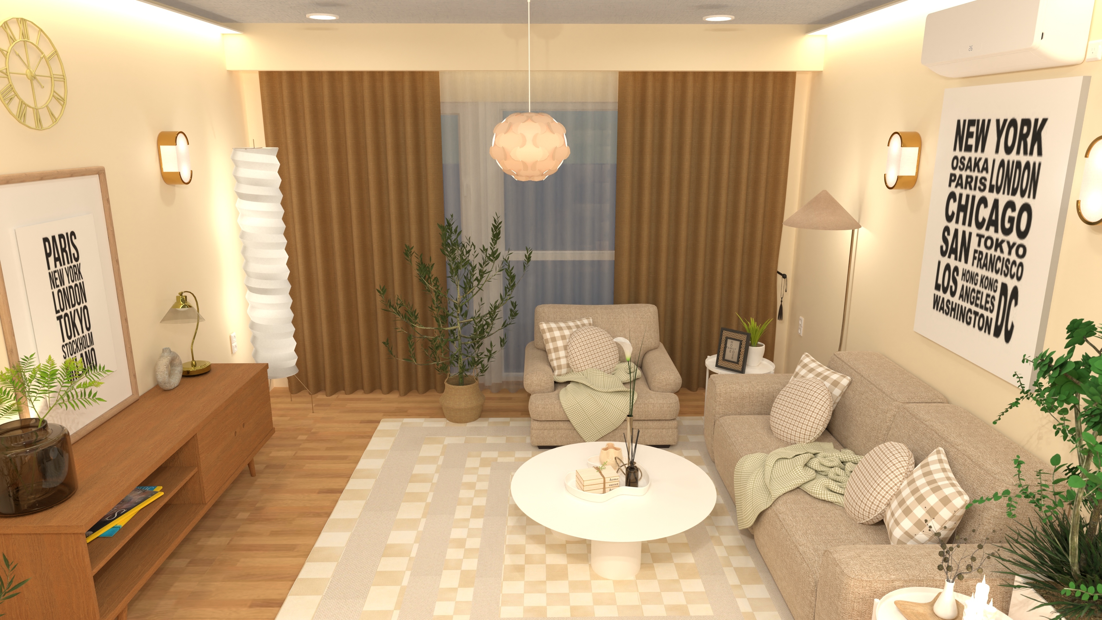 Modern Boho Living Room Aesthetic #23532878 by ZACKY DESIGNER