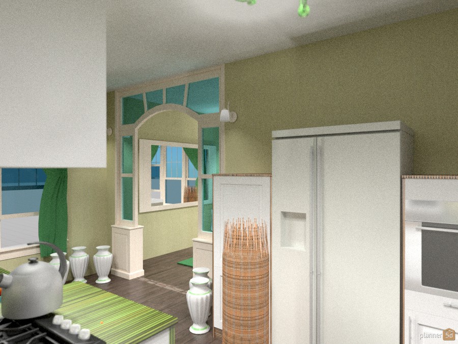 (Green) Kitchen and Dining Room 176623 by Fiona image