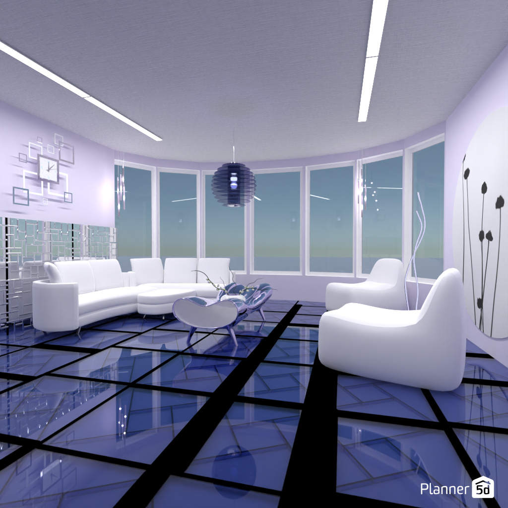 Futuristic Living Room #16994799 by Editors Choice