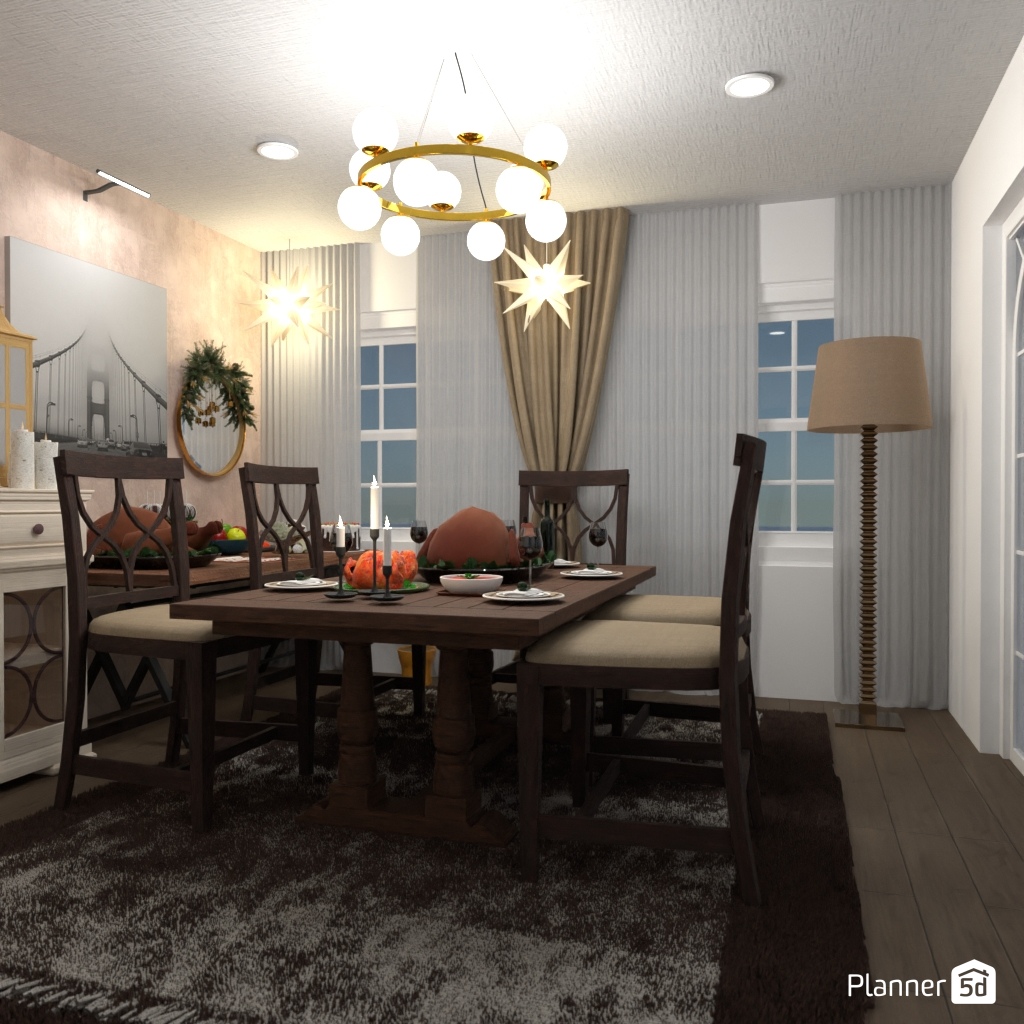 DB: Thanksgiving Day - room shell copy #23429023 by Editors Choice