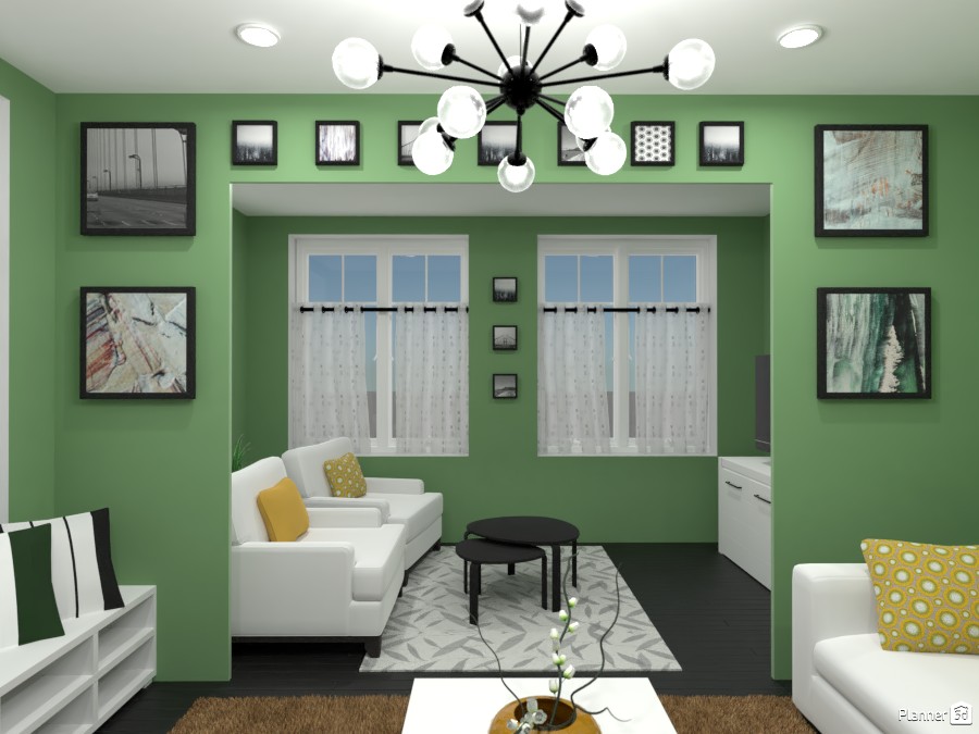 Contest: living room with paintings #4570768 by Elena Z