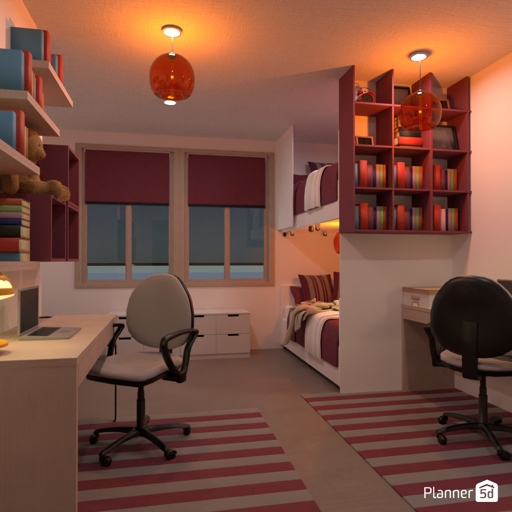 Bedroom for twins #18949339 by Editors Choice