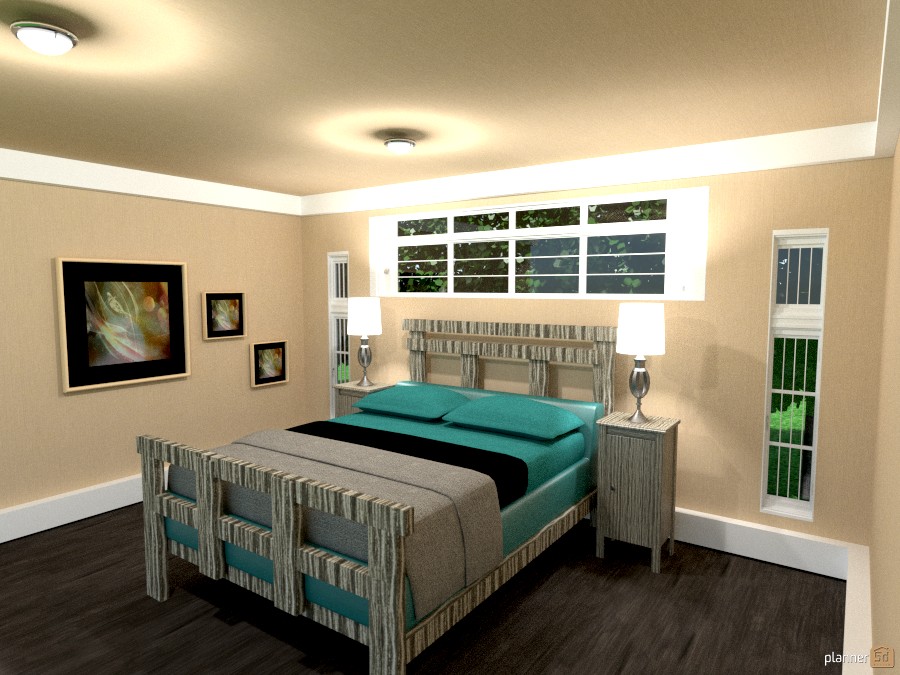 wood bed #910924 by Joy Suiter