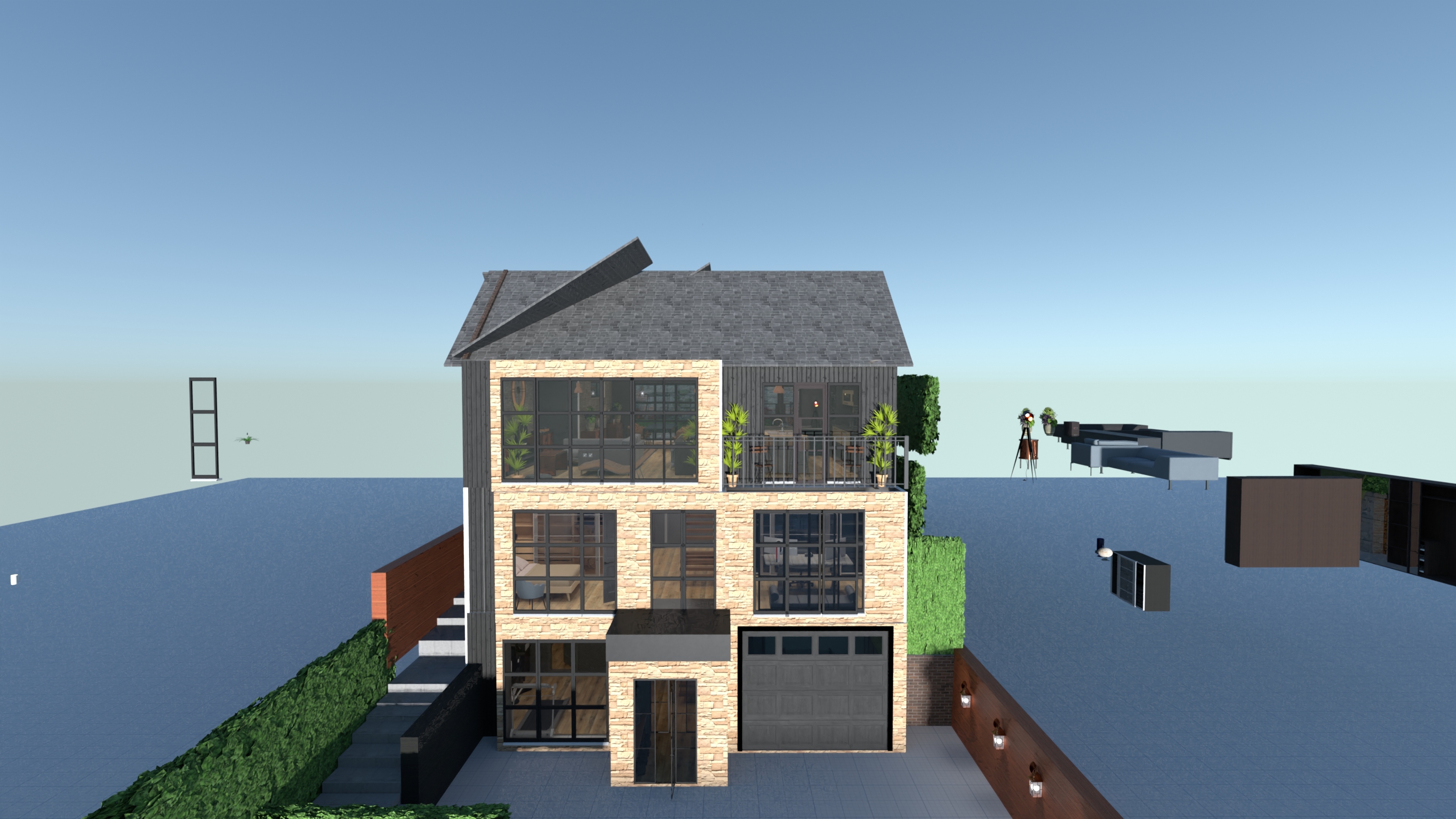 New old design! with balcony non box #24327660 by High View