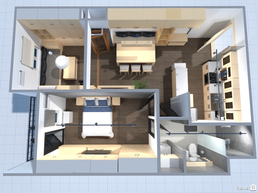 59sqm 2BR Flexi - Vantage Kapitolyo #2900271 by Earl Winson Keh