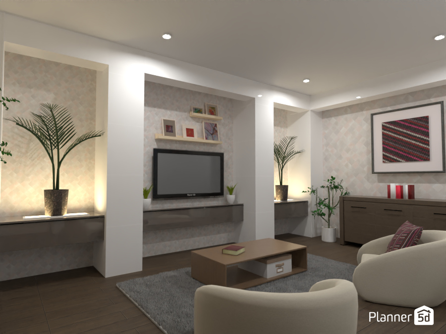 Living room without sofa : Design battle contest #8344465 by Gabes