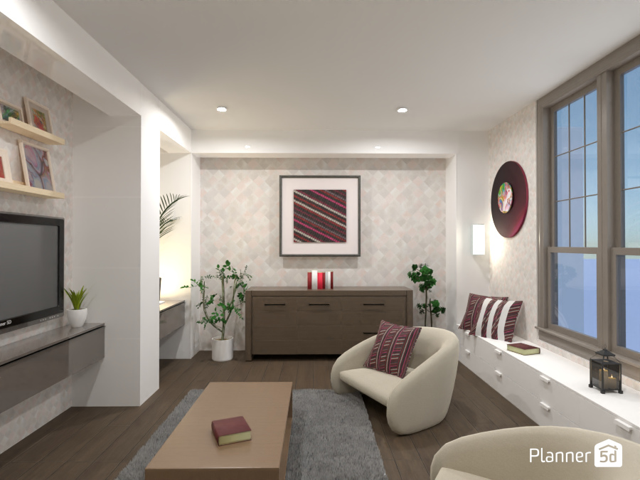 Living room without sofa : Design battle contest #8344473 by Gabes