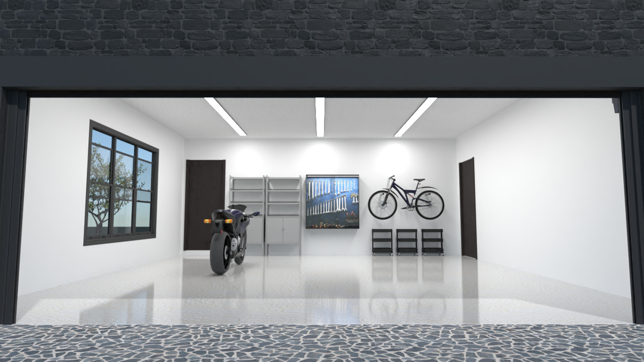 #2 Garage with tools & storage - Oron Poor #9941016 by Candice Nero