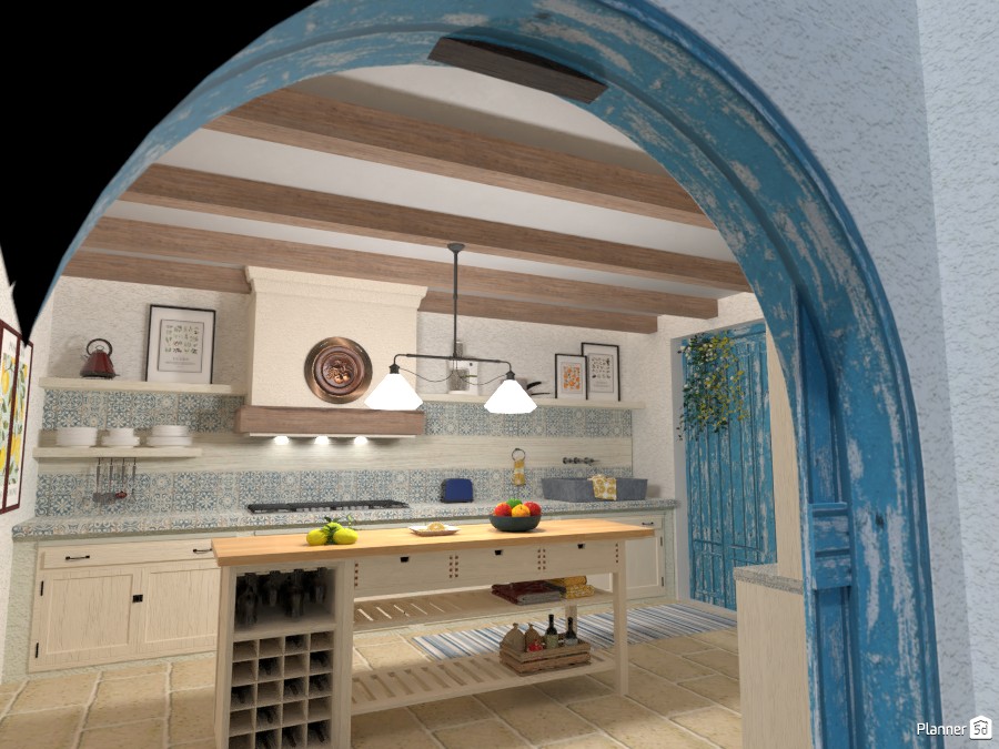 Villa sullo Jonio: cucina estiva 4646350 by Micaela Maccaferri image