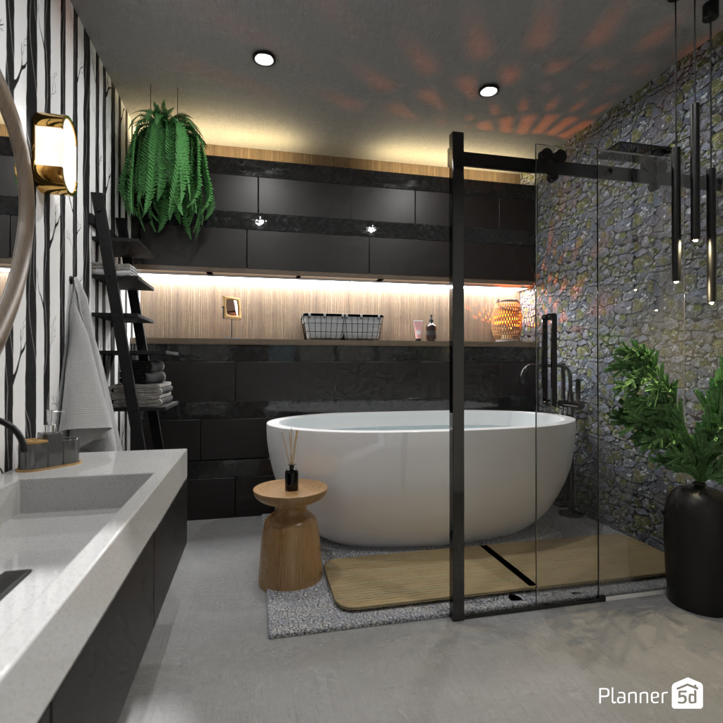 Dark Bathroom #3362764 by Editors Choice