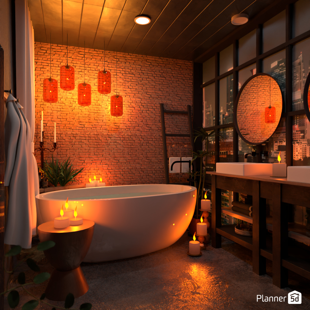 Bath in a candle light #19260916 by Editors Choice