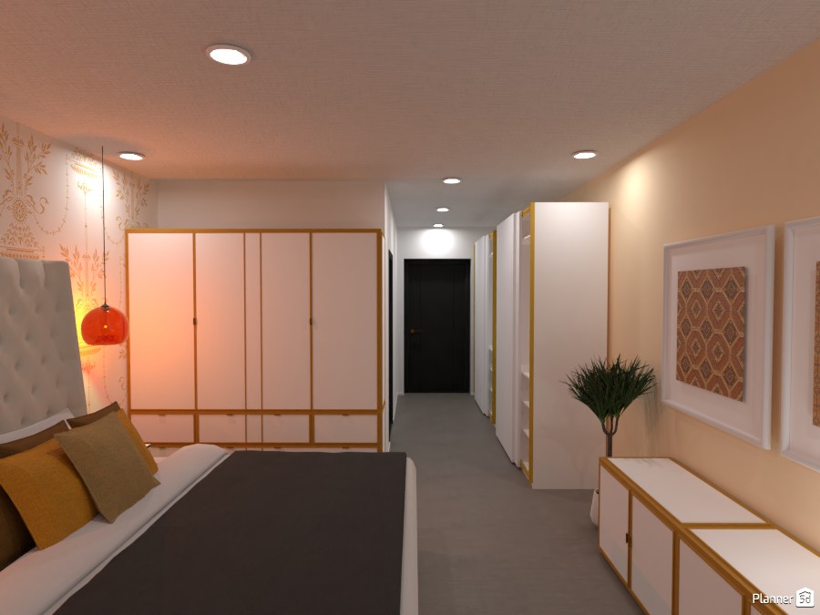 White and Gold Bedroom #3633668 by Isabel